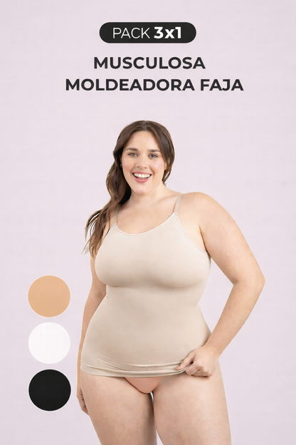 PROMO 3X1 | Musculosa Moldeadora con FAJA™ + REGALO