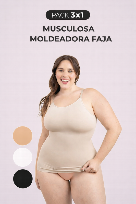 PROMO 3X1 | Musculosa Moldeadora con FAJA™ + REGALO