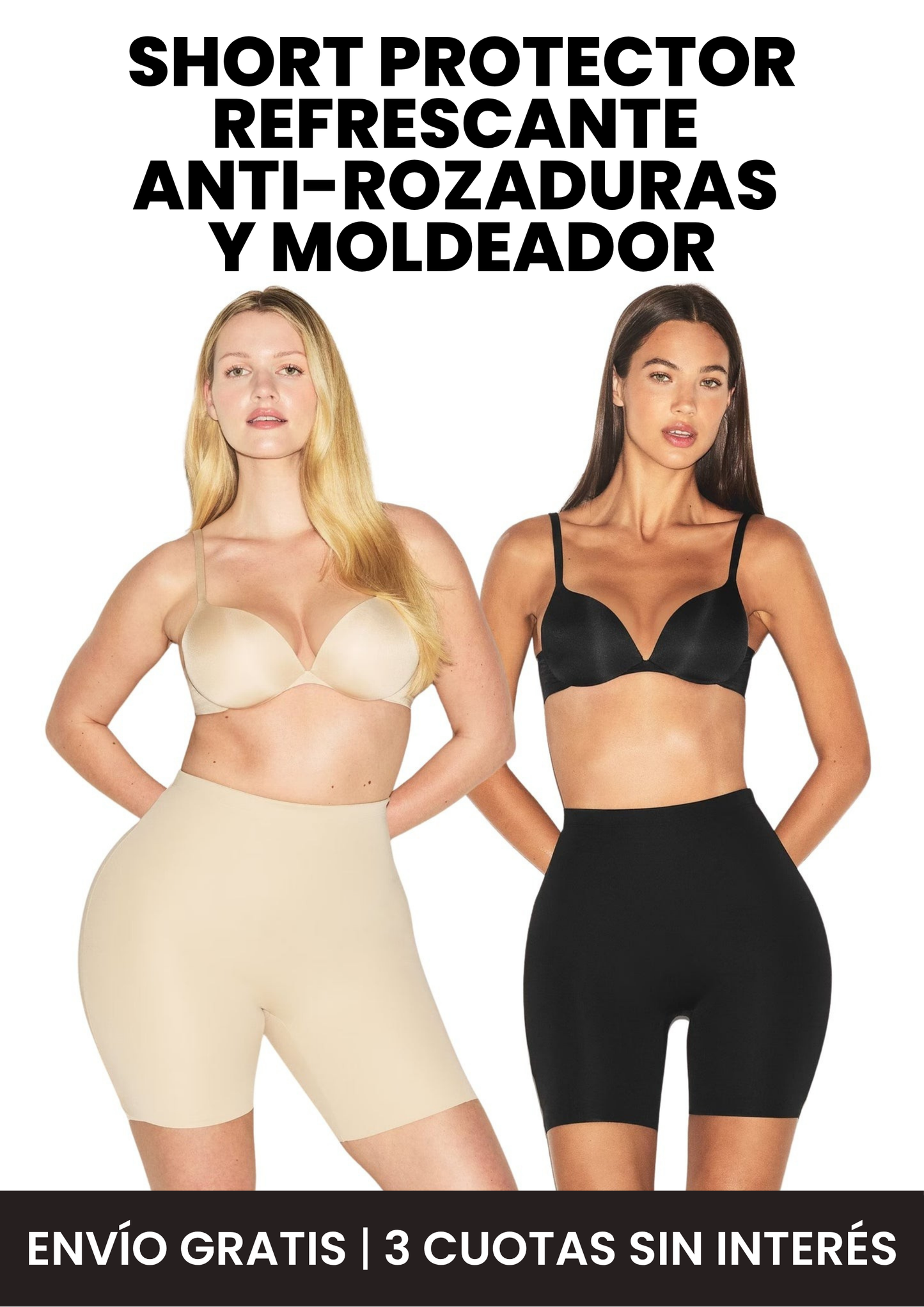 SHORT PROTECTOR REFRESCANTE ANTI-ROZADURAS Y MOLDEADOR